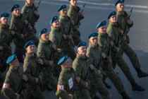 Первая сводная репетиция военного парада в Нижнем Новгороде