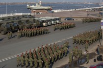 Первая сводная репетиция военного парада в Нижнем Новгороде