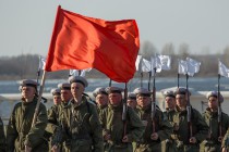 Первая сводная репетиция военного парада в Нижнем Новгороде