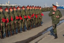 Первая сводная репетиция военного парада в Нижнем Новгороде