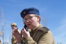 Реконструкция боя Великой Отечественной войны в парке Победы