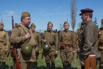 Реконструкция боя Великой Отечественной войны в парке Победы
