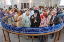 12-метровый пояс Богородицы на фестиваль Золотая хохлома