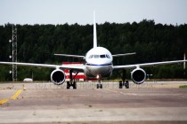 А-320 на рулежке в нижегородском аэропорту