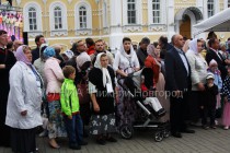 Свыше 4 тысяч паломников пришли на праздничное богослужение в Дивеево