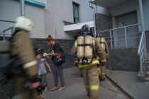 Эвакуация погорельцев