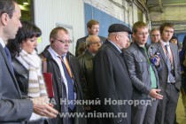 Осмотр делегацией от правительства Нижегородской области действующего завода по производству теплообменников компании Данфосс