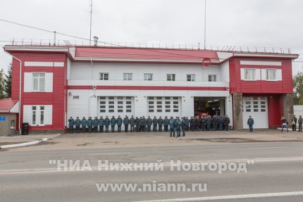 Открытие здания пожарного депо 6-ой пожарной части в Нижнем Новгороде