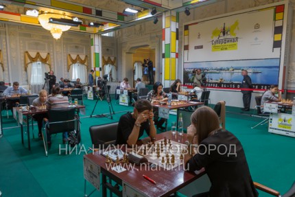 Суперфинал чемпионата России по шахматам проходит в Нижнем Новгороде