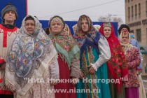 Торжественная церемония открытия празднования Дня народного единства у памятника Минину и Пожарскому в Нижнем Новгороде