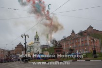 Торжественная церемония открытия празднования Дня народного единства у памятника Минину и Пожарскому в Нижнем Новгороде