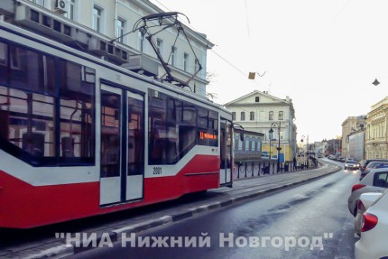 Движение трамваев возобновлено по улице Рождественской в Нижнем Новгороде
