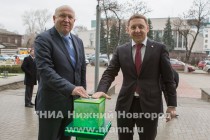 Губернатор Нижегородской области Валерий Шанцев и председатель Волго-Вятского банка Сбербанка России Сергей Мальцев