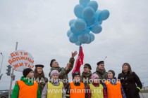 Флэш-моб представителей отряда юных инспекторов движения гимназии № 118