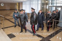 Руководство Нижнего Новгорода и ГУ МВД по Нижегородской области осматривают новое административное здание Центра специального назначения и оперативного реагирования