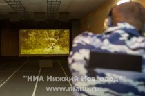 Тир оборудован интерактивным экраном для стрельбы