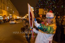 Эстафета Огня XXII Олимпийских зимних игр в Сочи прошла по исторической части Нижнего Новгорода