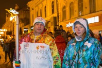 Эстафета Огня XXII Олимпийских зимних игр в Сочи прошла по исторической части Нижнего Новгорода