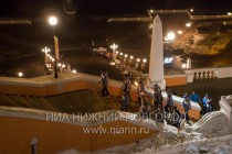 Эстафета Огня XXII Олимпийских зимних игр в Сочи прошла по исторической части Нижнего Новгорода
