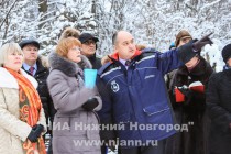 Глава администрации Нижнего Новгорода Олег Кондрашов, директор Музея народов Нижегородского Поволжья Марина Бугрова, замглавы администрации Нижнего Новгорода Татьяна Беспалова (справа налево)