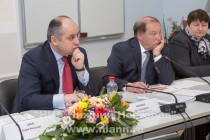 Олег Кондрашов (слева) также принял участие в заседании Государственной аттестационной комиссии на защите магистерских диссертаций по направлению Государственное и муниципальное управление