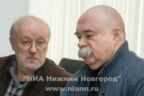 Лысов Виктор, Нижегородский либеральный клуб и Владимир Лапырин, главный редактор газеты Биржа (слева направо)