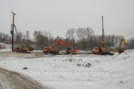 Выездное совещание, посвященное началу строительства ФОКа на ул. Тропинина в Нижнем Новгороде