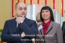 Глава администрации Нижнего Новгорода Олег Кондрашов и заведующая д/с  №122 Елена Шлыкова