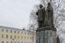 Глава Нижнего Новгорода Олег Сорокин во время торжественного митинга