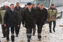 Губернатор Нижегородской области Валерий Шанцев и представители подрядных организаций