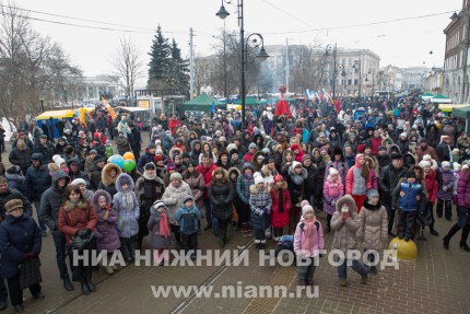 Масленичные гуляния прошли в Нижнем Новгороде