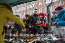 Блиновский разгуляй на ул. Рождественской в Нижнем Новгороде