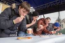 Блиновский разгуляй на ул. Рождественской в Нижнем Новгороде