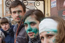 Брифинг с участием Надежды Толоконниковой и Марии Алехиной в Нижнем Новгороде