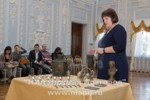 Торжественное мероприятие, посвященное передаче предметов декоративно-прикладного искусства, состоялось в главном зале Усадьбы Рукавишниковых в Нижнем Новгороде