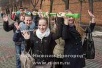 Флешмоб Крепче держись прошел в Нижнем Новгороде