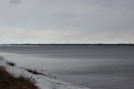 Волга начала освобождаться ото льда в Нижегородской области