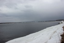 Выше по течению Нижнего Новгорода Волга освободилась ото льда