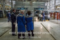 Главный конвейер на Горьковском автозаводе