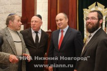 В молельном зале Нижегородской синагоги