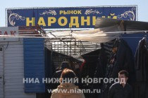 Территория ТЦ Народный в микрорайоне Кузнечиха Нижнего Новгорода