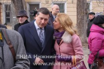 Глава Нижнего Новгорода Олег Сорокин с супругой Эладой Нагорной