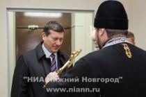 В ходе открытия спецприемника, был совершен чин освящения