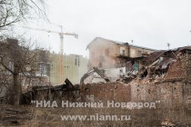 Снос комплекса зданий такелажной фабрики купца Кочетова в Нижнем Новгороде