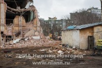 Снос комплекса зданий такелажной фабрики купца Кочетова в Нижнем Новгороде