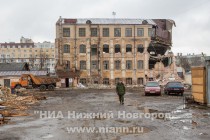 Снос комплекса зданий такелажной фабрики купца Кочетова в Нижнем Новгороде