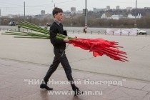 Митинг в честь 144-й годовщины со дня рождения Ленина и митинг в поддержку русскоязычного населения Украины прошел в Нижнем Новгороде