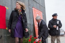 Митинг в честь 144-й годовщины со дня рождения Ленина и митинг в поддержку русскоязычного населения Украины прошел в Нижнем Новгороде