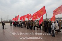 Митинг в честь 144-й годовщины со дня рождения Ленина и митинг в поддержку русскоязычного населения Украины прошел в Нижнем Новгороде