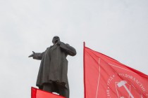 Митинг в честь 144-й годовщины со дня рождения Ленина и митинг в поддержку русскоязычного населения Украины прошел в Нижнем Новгороде